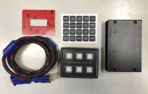 キャンピングカーパーツ スイッチ ♯182008 LEDタッチスクリーンパネル6連 12-24V
