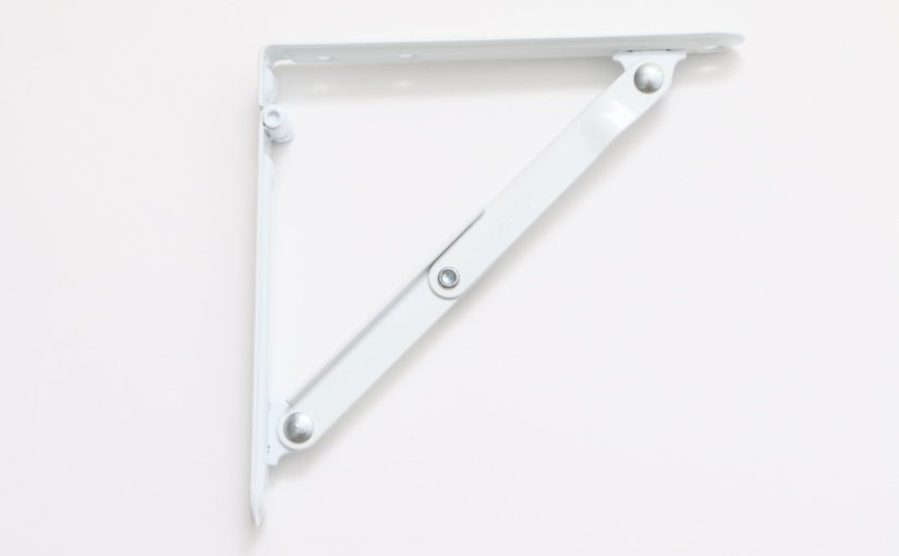 キャンピングカーパーツセンター　♯054037　がんじょう棚受 小小 白 150mm